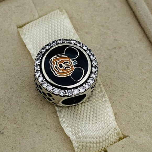 🔥🔥Pandora Disney Pumpkin Mickey Boo!Halloween Charm for Bracelet - Picture 2 of 4